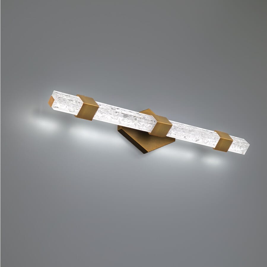 Modern Forms Regal Bathroom Vanity Light in Aged Bra