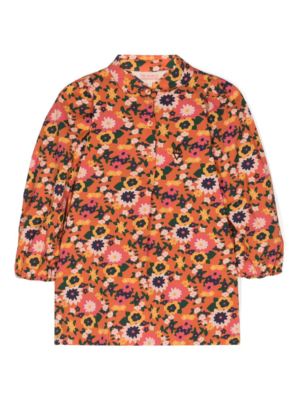 Cuckoo floral-print blouse - Orange