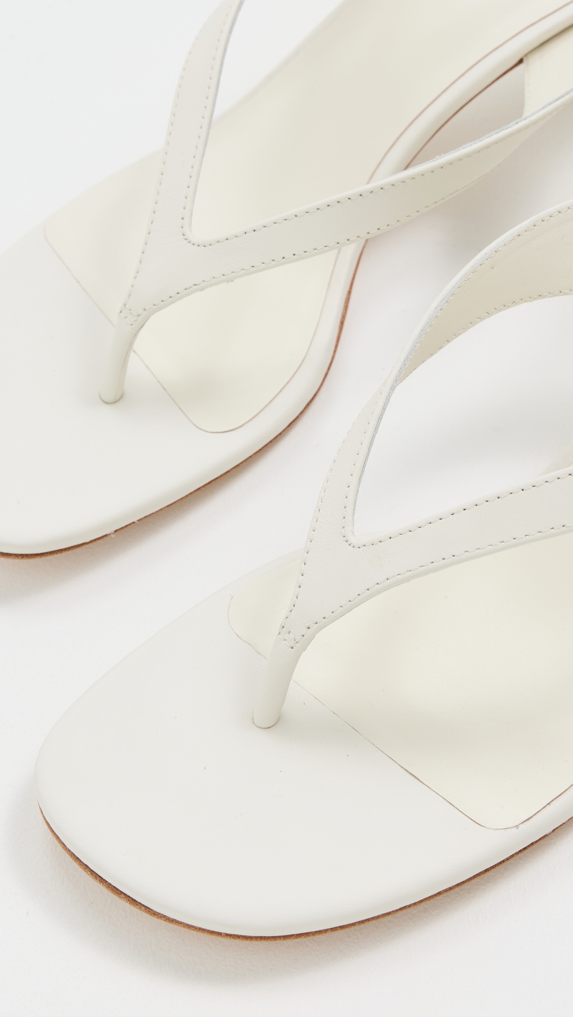 Sophie Heeled Sandals White Leather