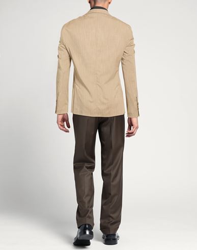 Man Blazer Camel Size 36 Linen, PES, Viscose, Elastane