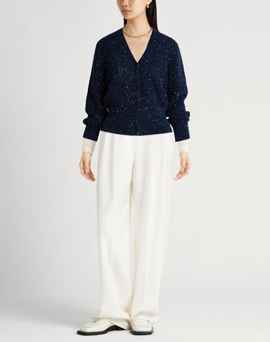 Woman Cardigan Navy Size 4 Mohair wool, Nylon, Cotton, Wool
