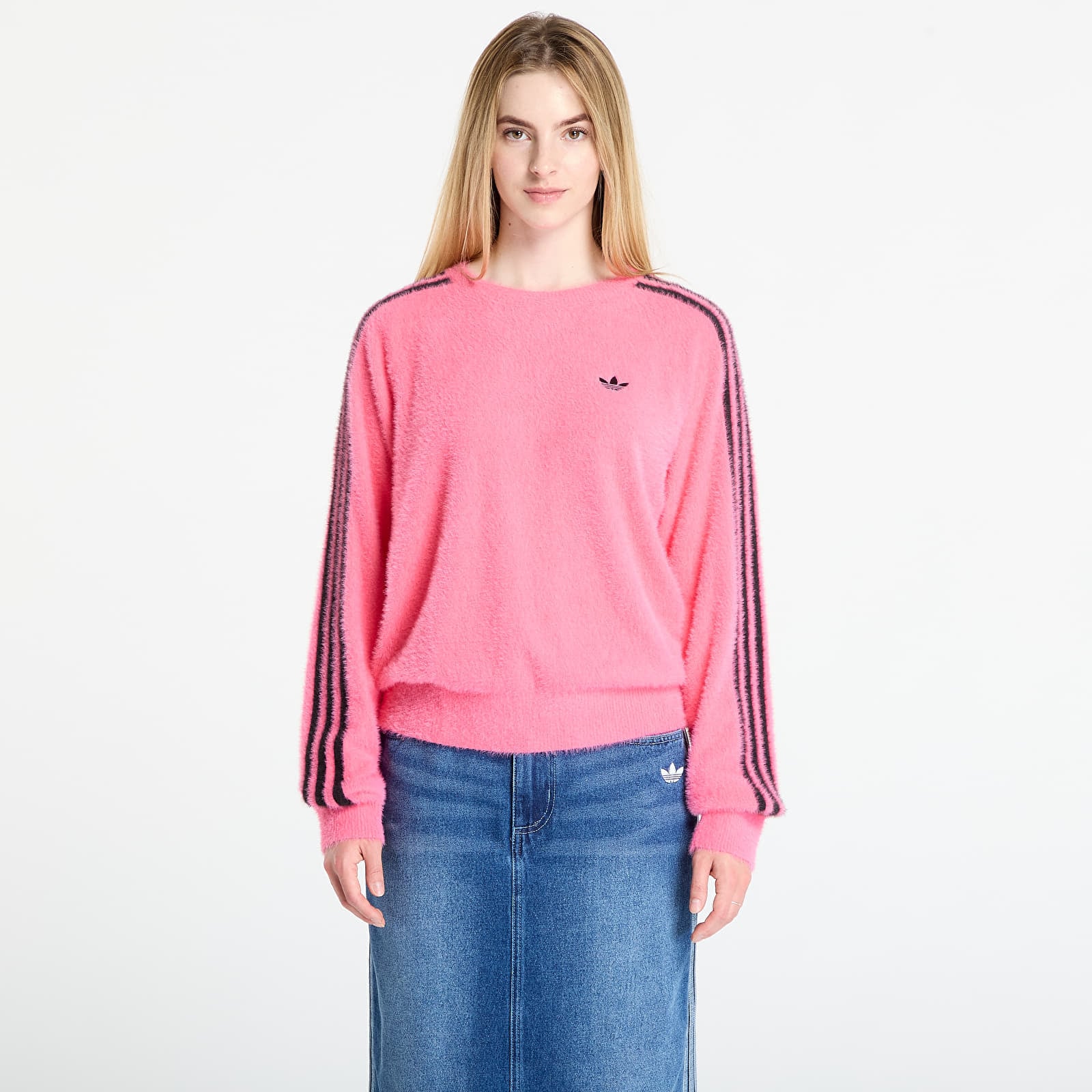 Sweater adidas Adicolor Holiday Knit Sweatshirt Lucid Pink