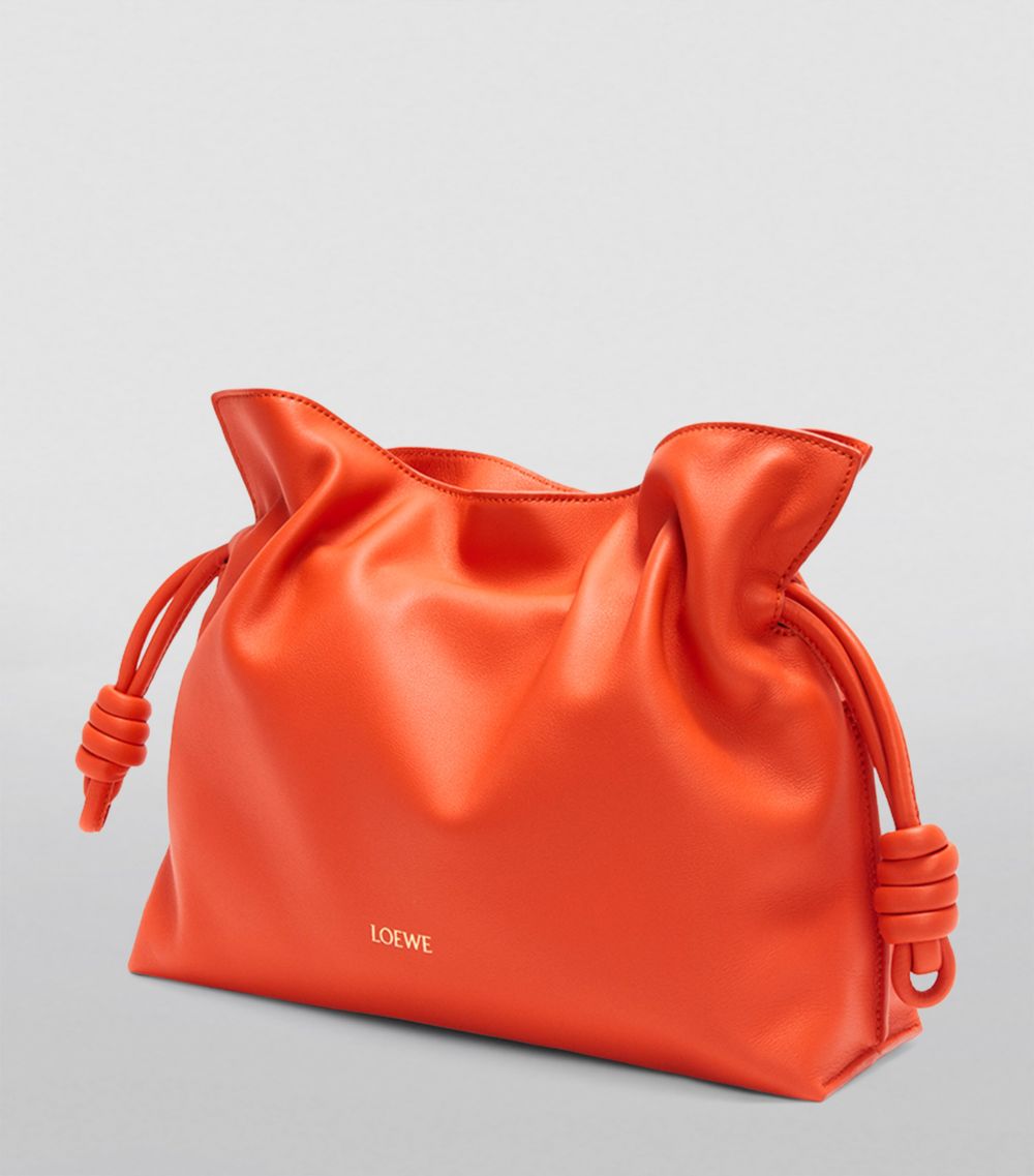 Medium Leather Flamenco Clutch Bag