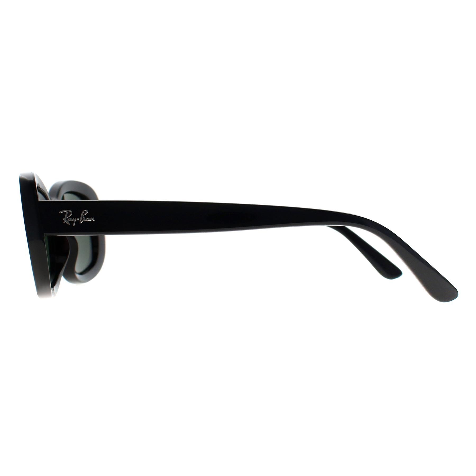 Ray-Ban Woman Sunglass RB2221 - Frame color: Black, Lens color: Green
