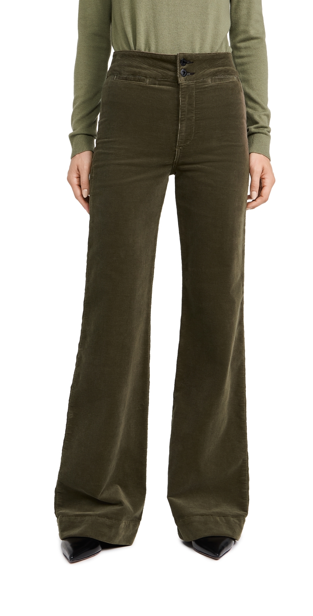 Brighton Wide Leg Jeans Safari Green