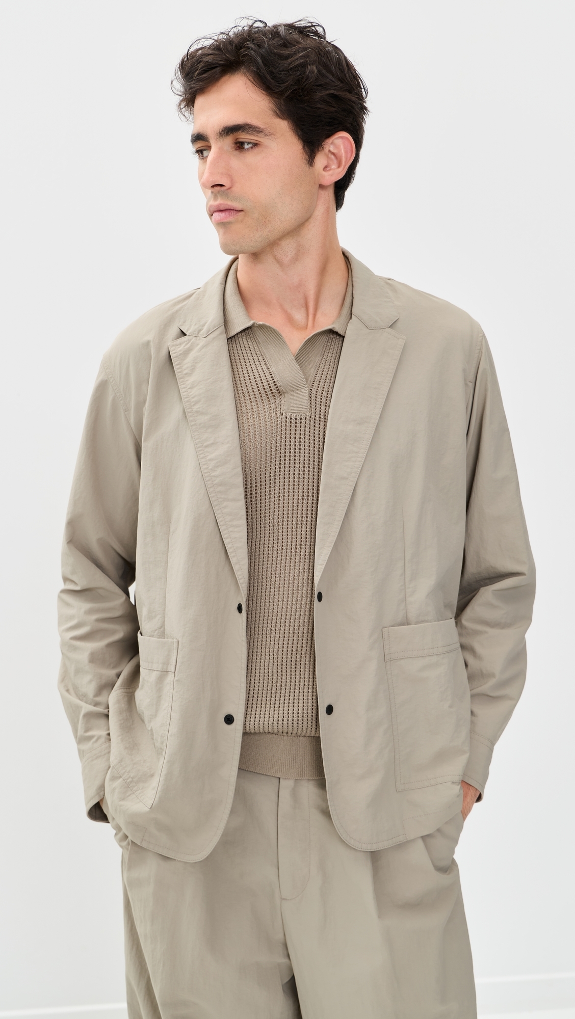 Nylon Beach Blazer Pumice