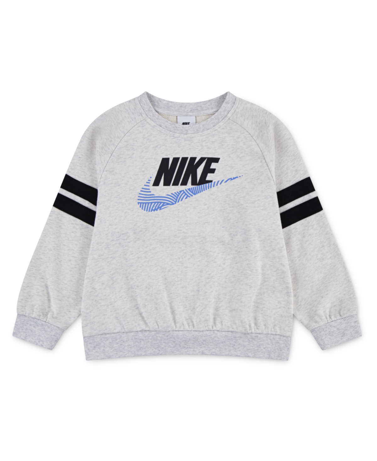 Boys' 4-7 In The Zone Oversized Crewneck Sweatshirt - Birch Heather
