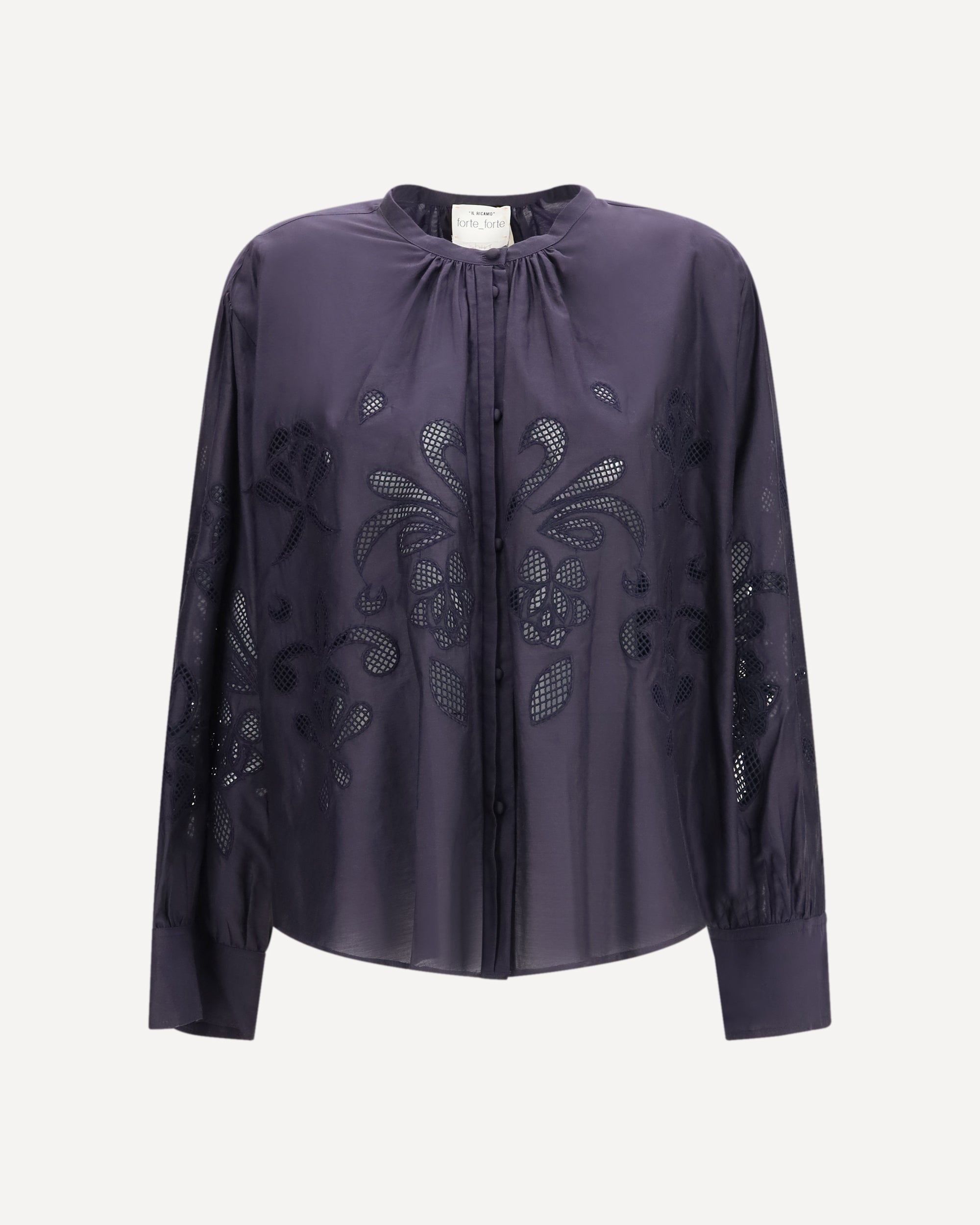 FORTE_FORTE Embroderied cotton shirt Female 0