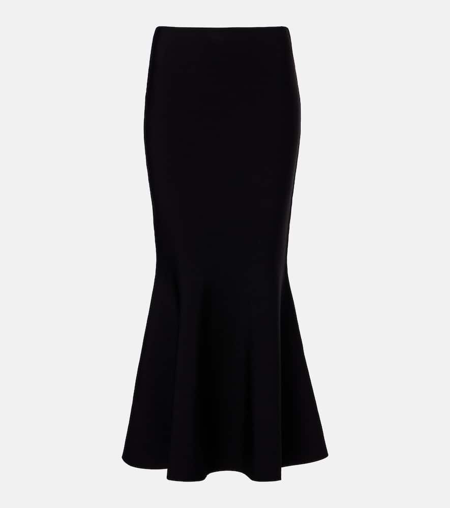 Knitted midi skirt