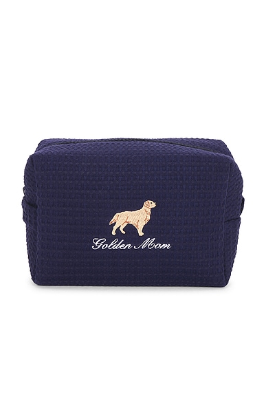 Abbode Golden Mom Waffle Pouch in Navy - Navy. a