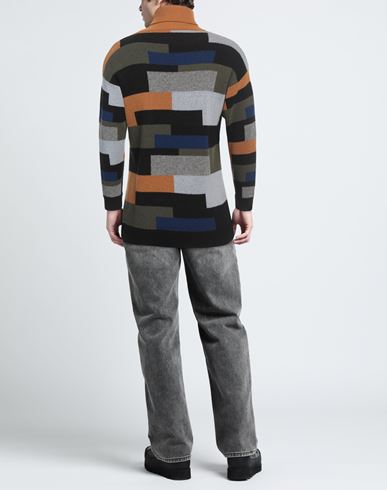 Sun House Man Turtleneck Camel Size L Wool, Polyamide