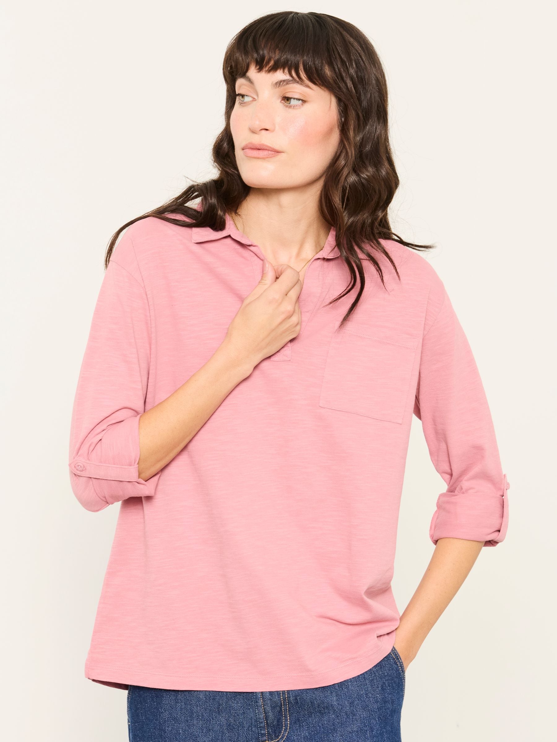 FatFace Paige Pink Jersey Shirt