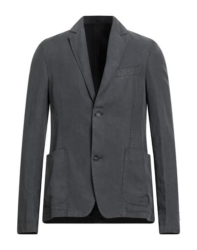Officine Générale Man Blazer Grey Size 36 Lyocell, Linen, Cotton