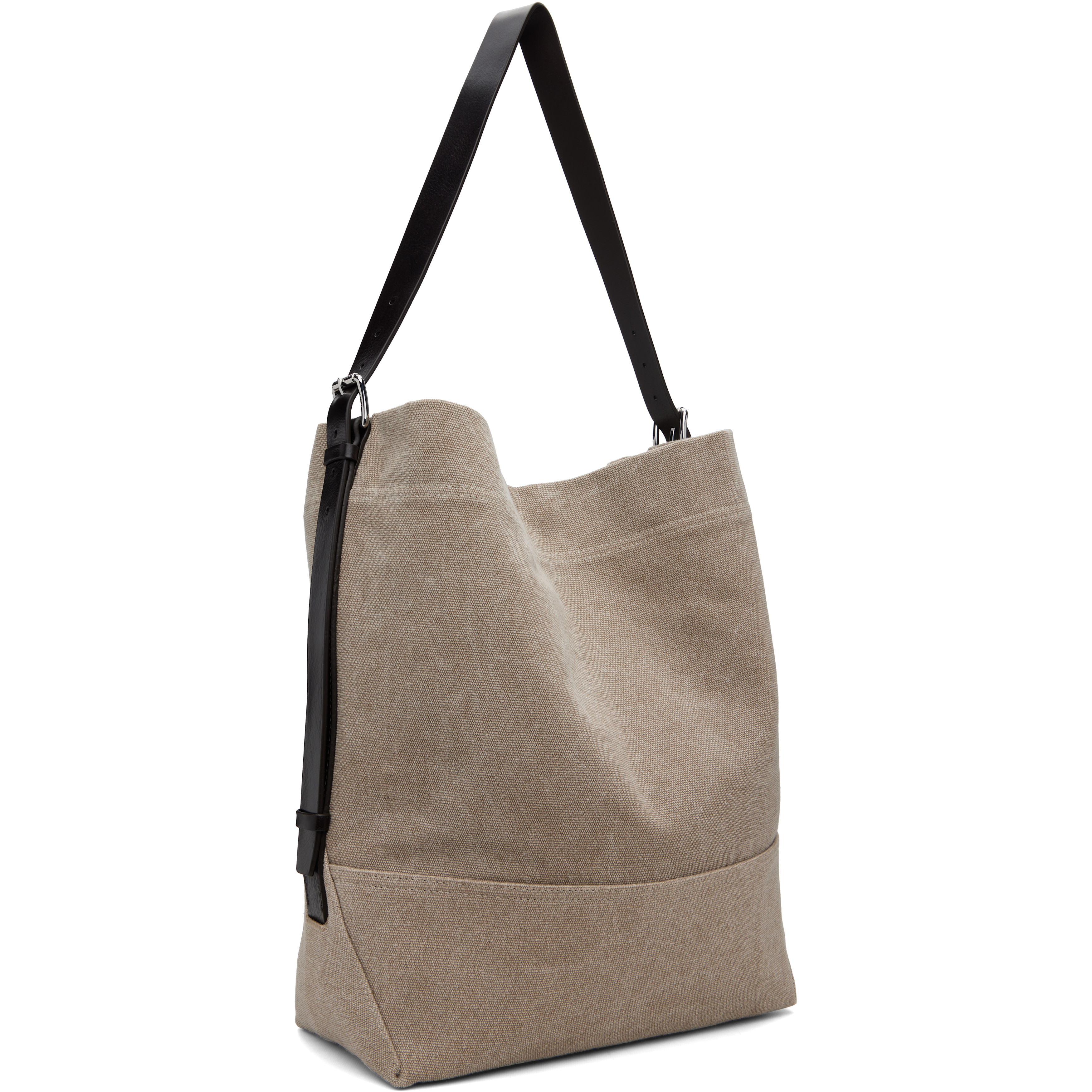 Beige Belted Tote