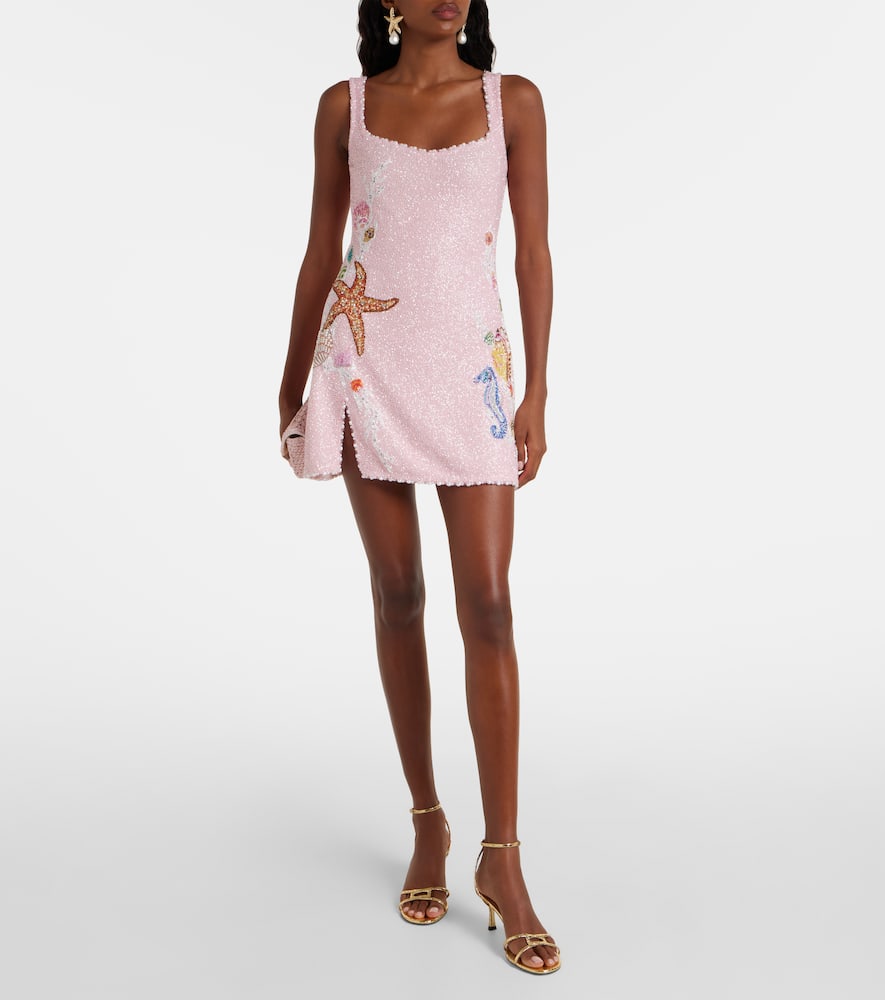 Marina embellished minidress