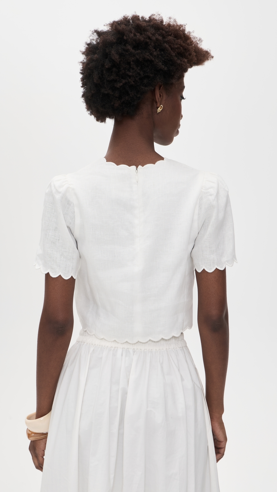 Roses Top Off-White