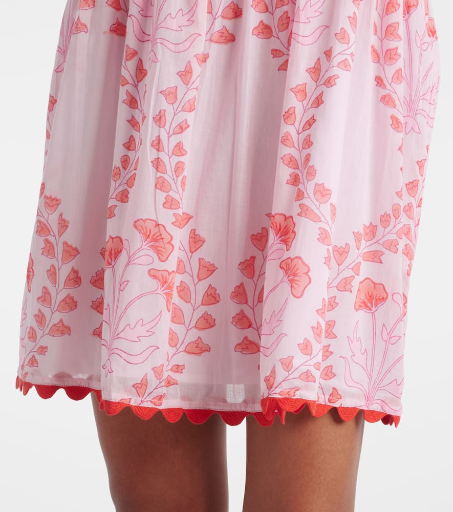 Printed cotton minidress
