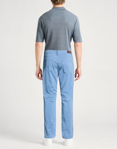 Man Pants Light blue Size 28 Cotton, Elastane