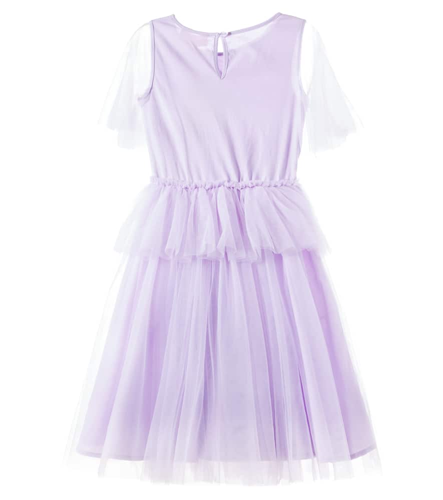 Orchid Radiance embellished tulle dress