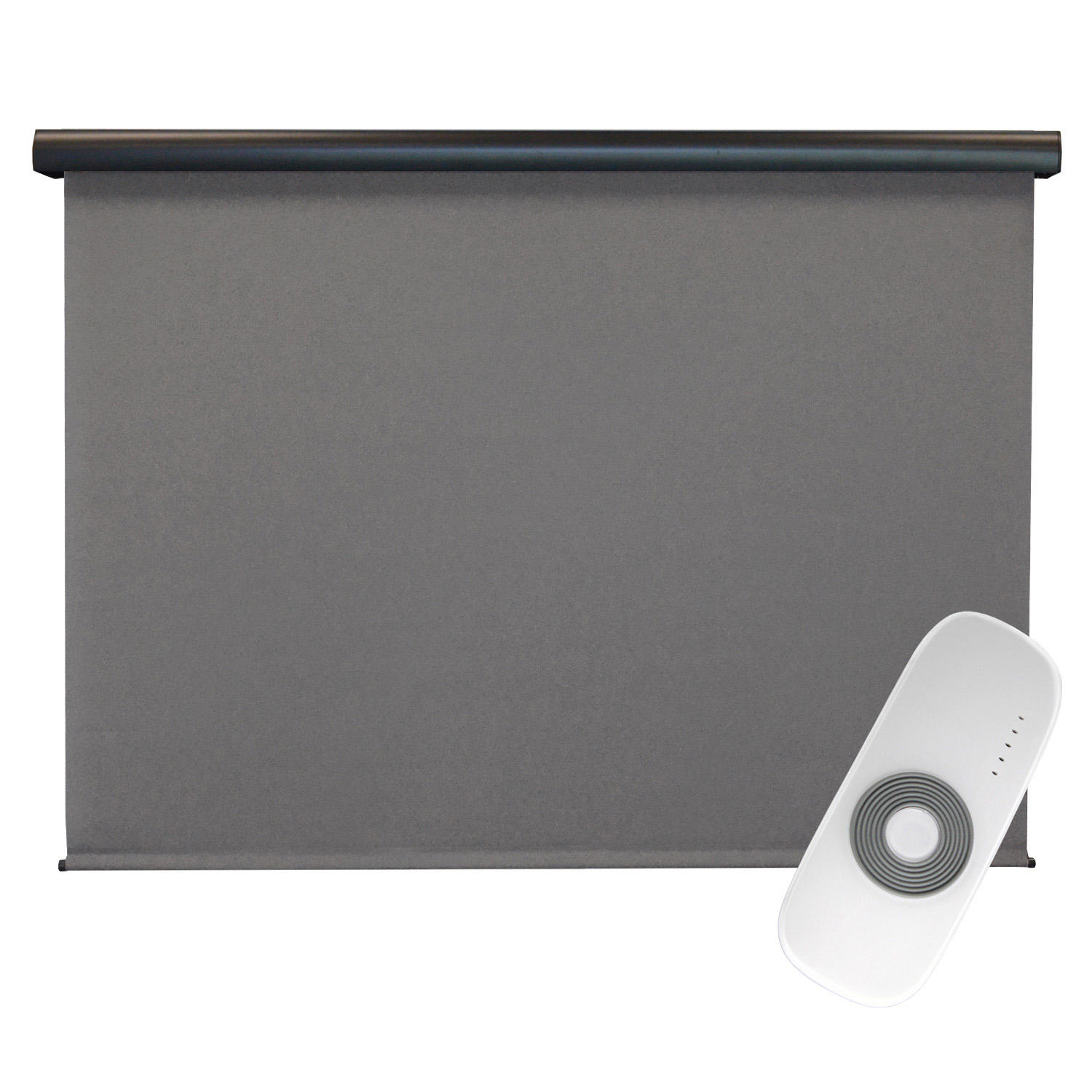 Rechargeable Motorized Outdoor Sun Shade With Protective Valance