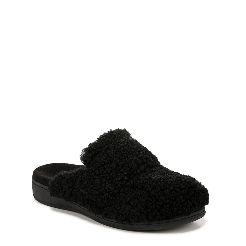 Women's Gemma II Mule Slipper Shoes (Black Fabric)