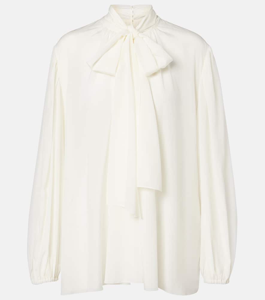 Silk-blend top