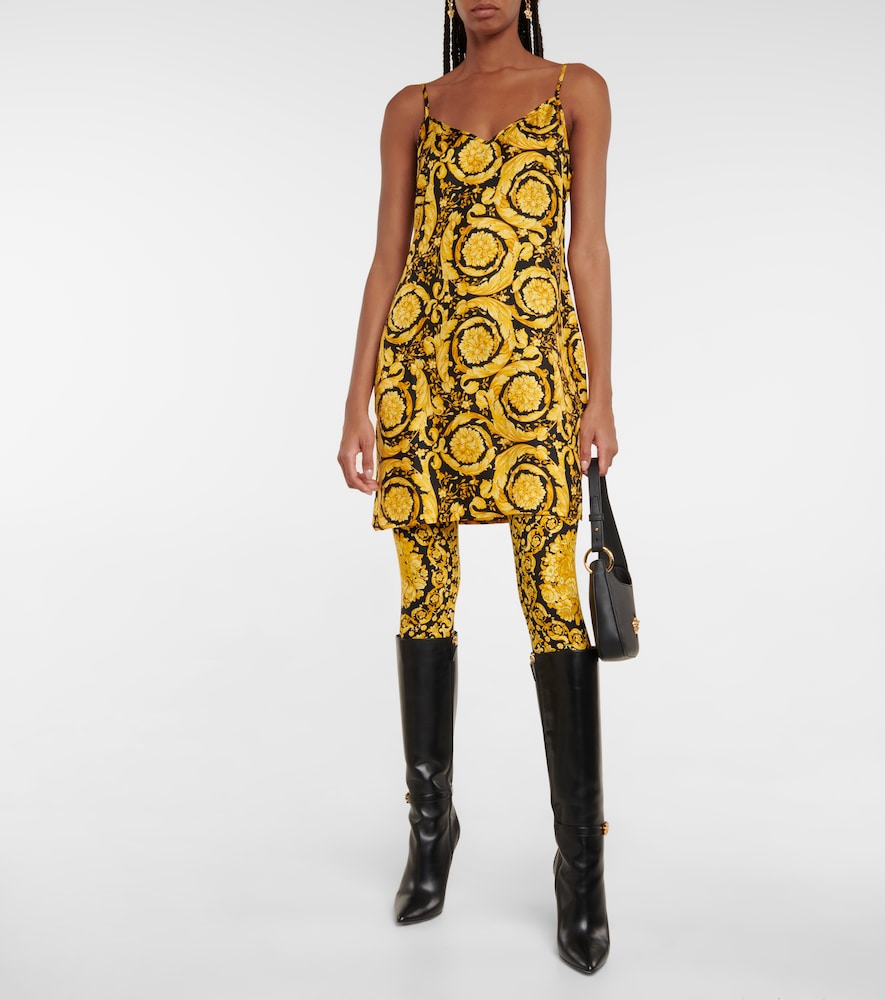 Barocco mid-rise leggings