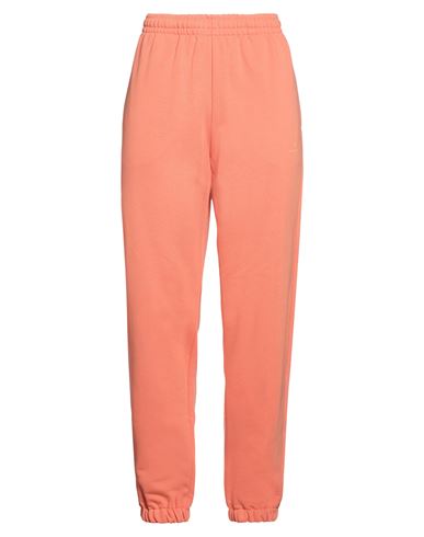 Woman Pants Orange Size L Cotton, Polyester