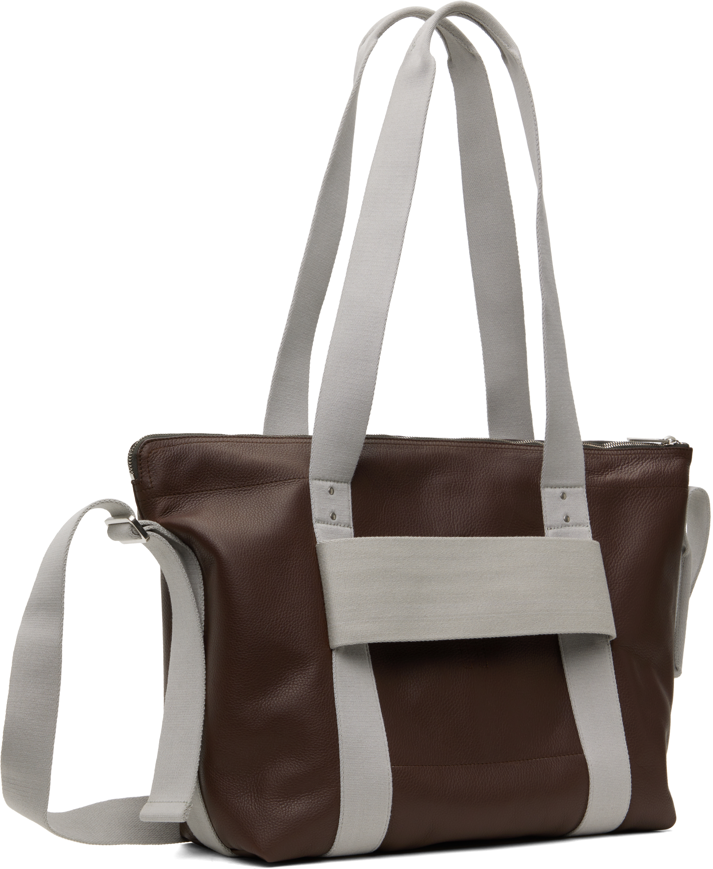 Rick Owens Brown Hollywood Trolley Tote