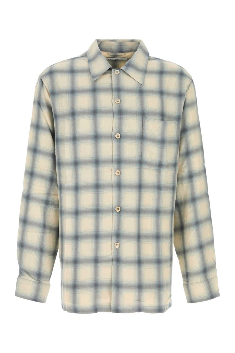 Our Legacy - oversize viscose shirt buttoned cuffs pocket