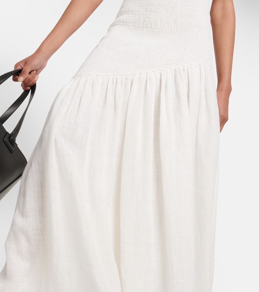 Veloso linen and silk maxi dress