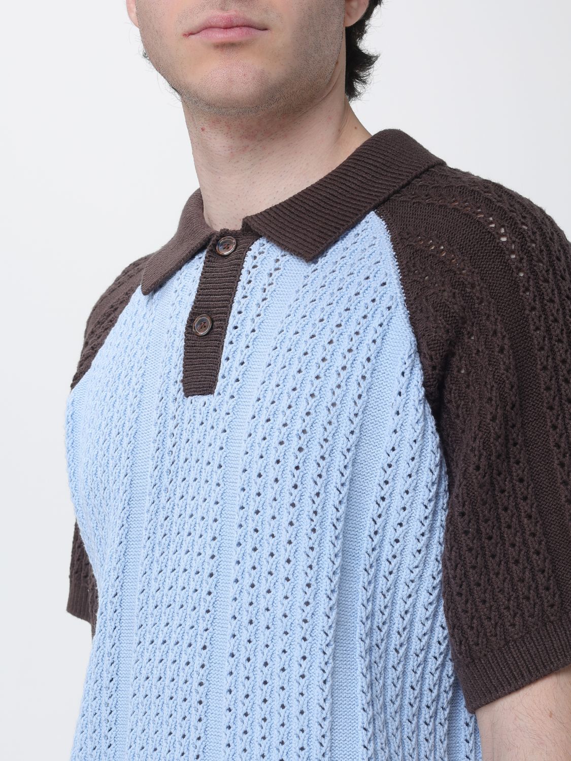 Polo Shirt Men color Sky Blue