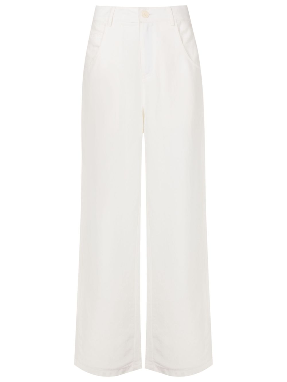 Flared wide-leg trousers - Black