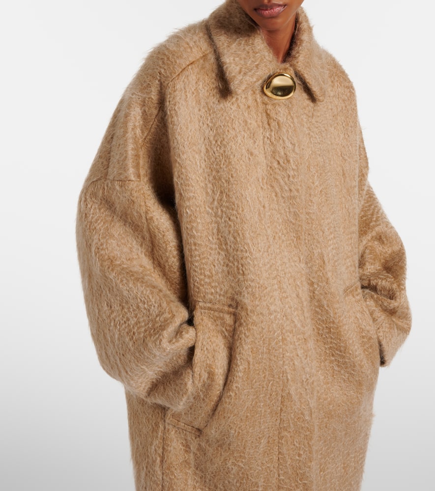 Alger wool and mohair-blend coat