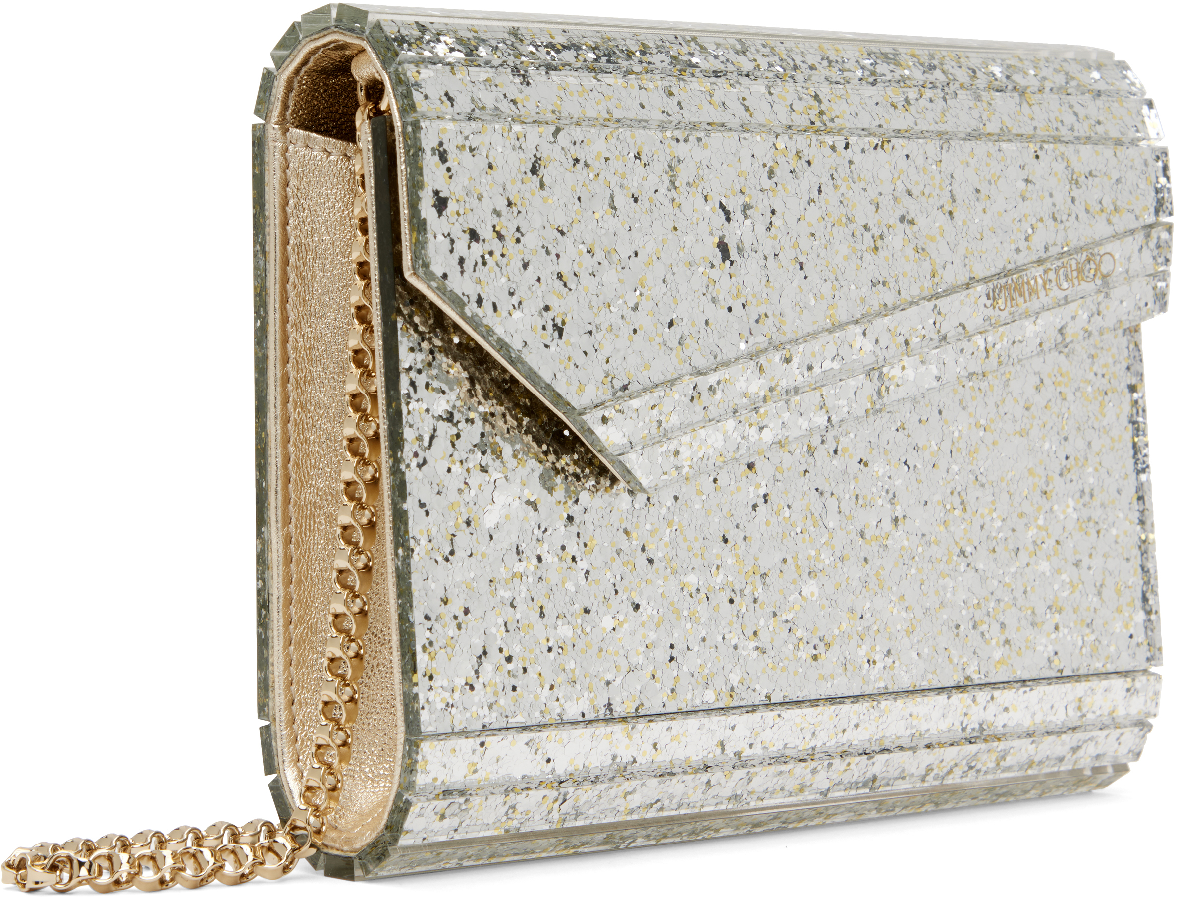 Jimmy Choo Silver Candy Clutch