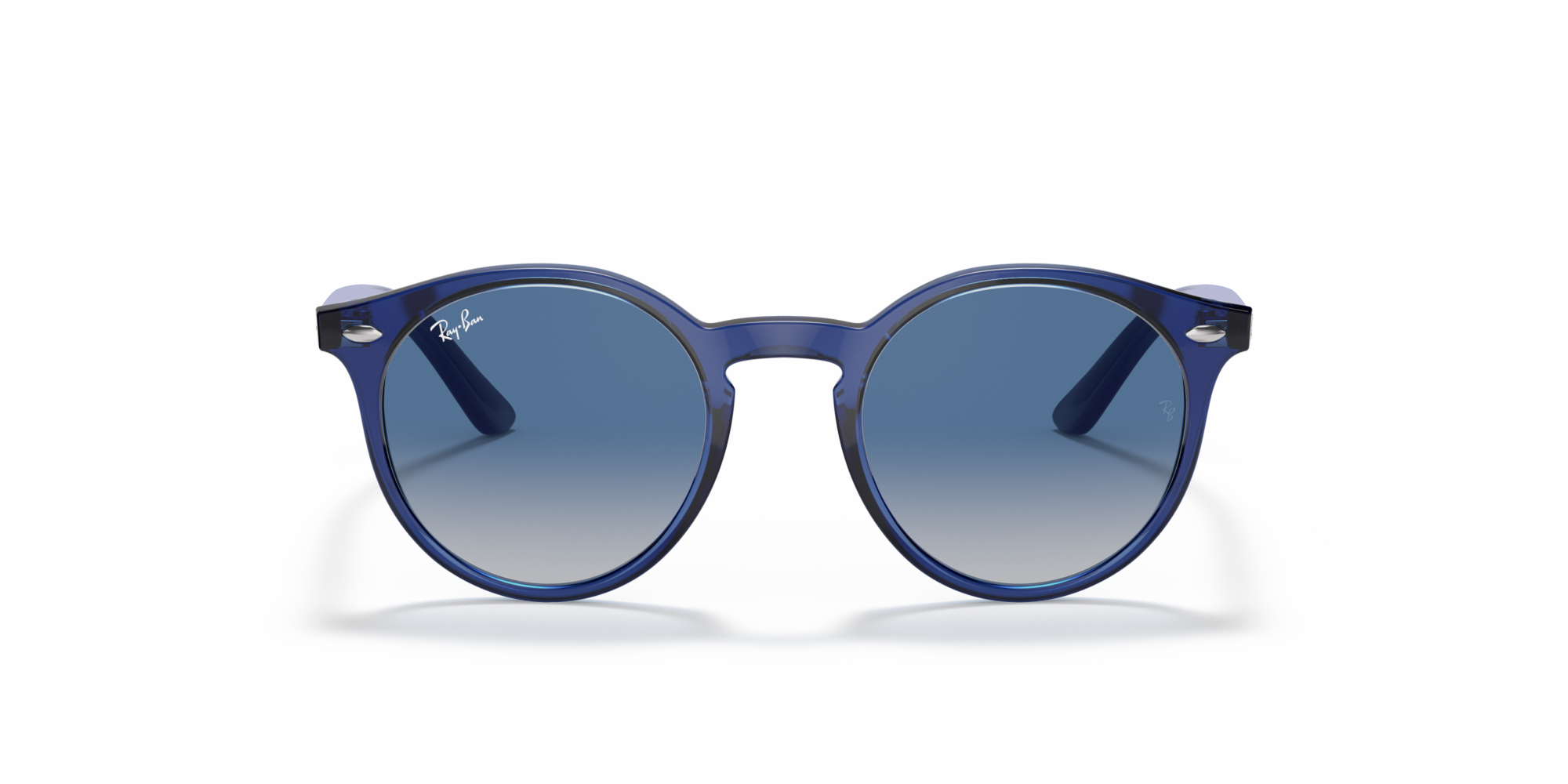 Ray - Ban Kid Ray - Ban RJ9064S 70624L Sunglasses Injected Blue Grey Pantos Normal Shaded