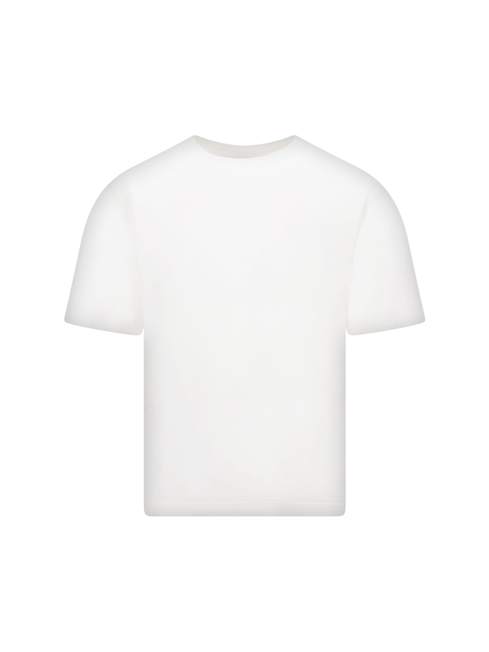 Ex-Ray logo-patch cotton T-shirt - White