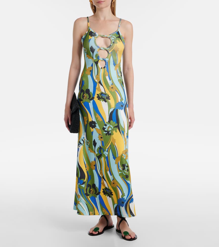 Acidic Floral maxi dress