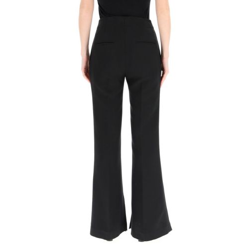 Asymmetric-hem belted blazer - Black