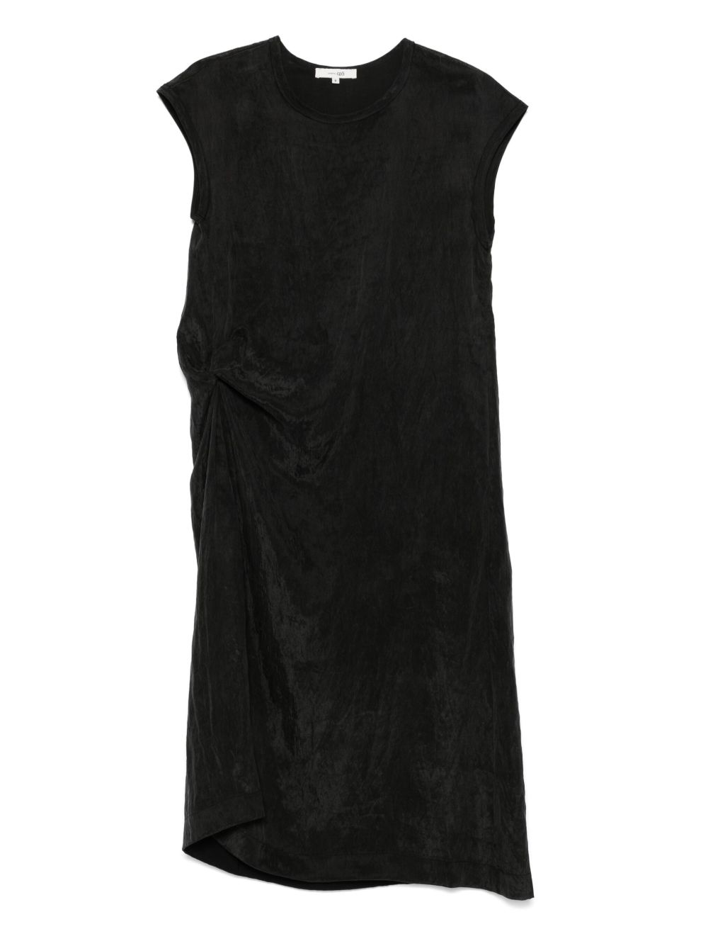 COLOUR 5 POWER crinkled-finish midi dress - Black