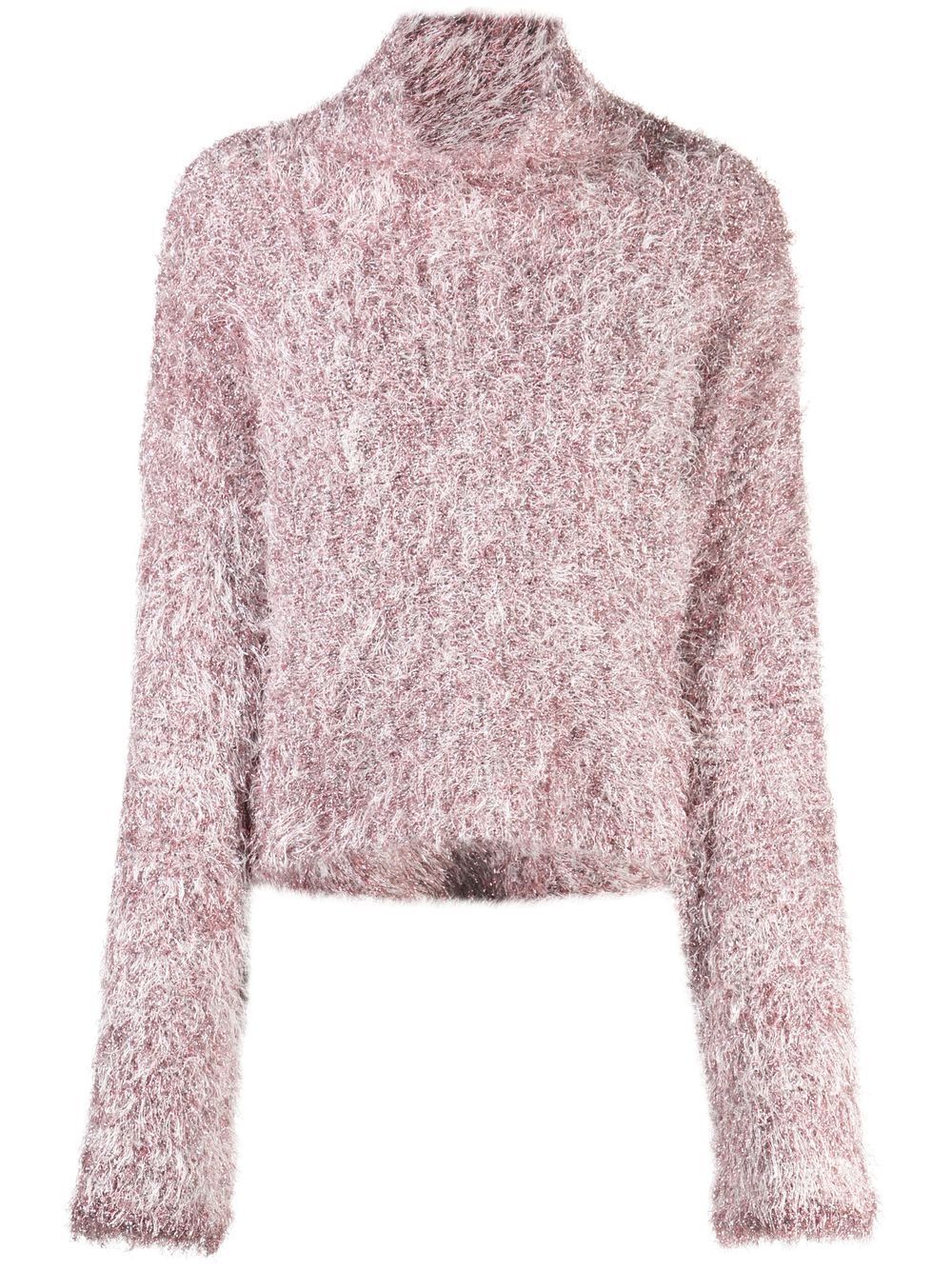 Cut-out cropped jumper - Pink