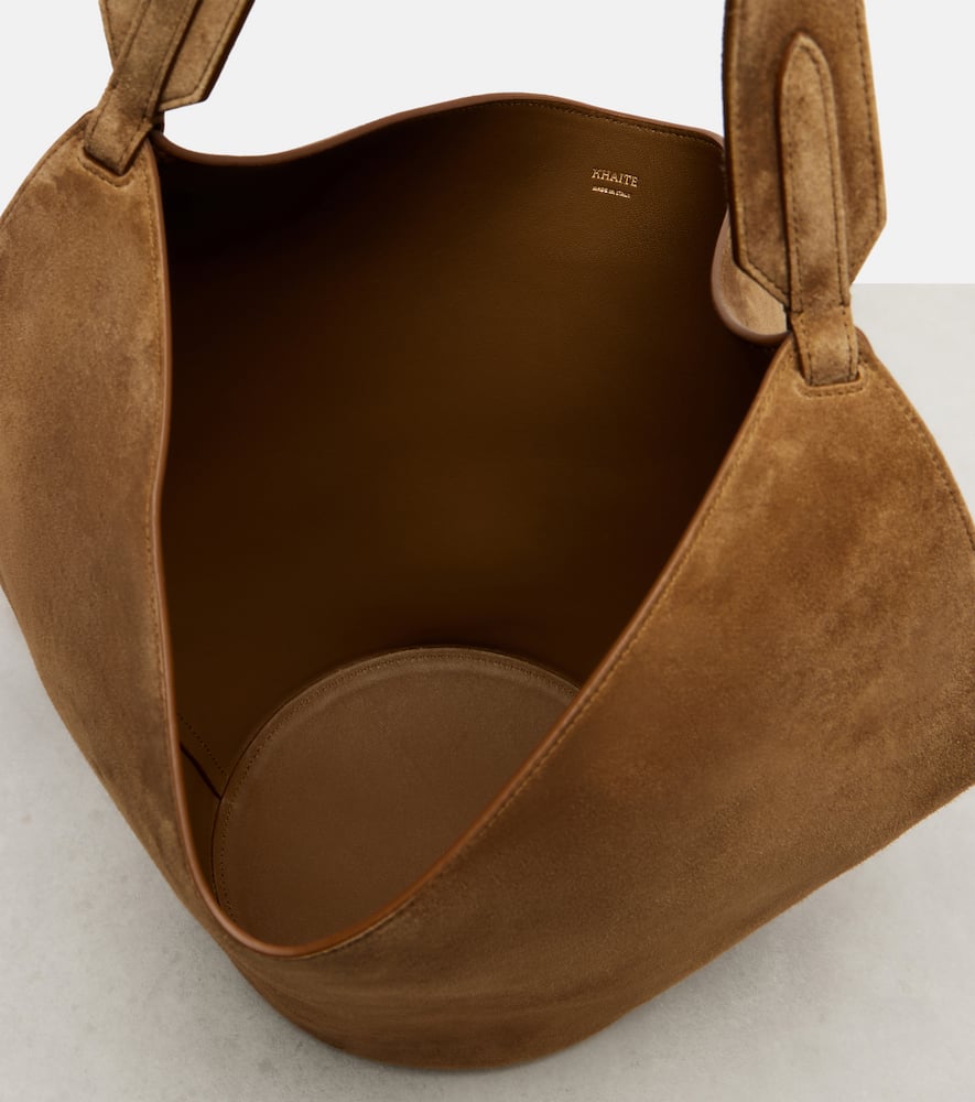 Lotus Small suede tote bag