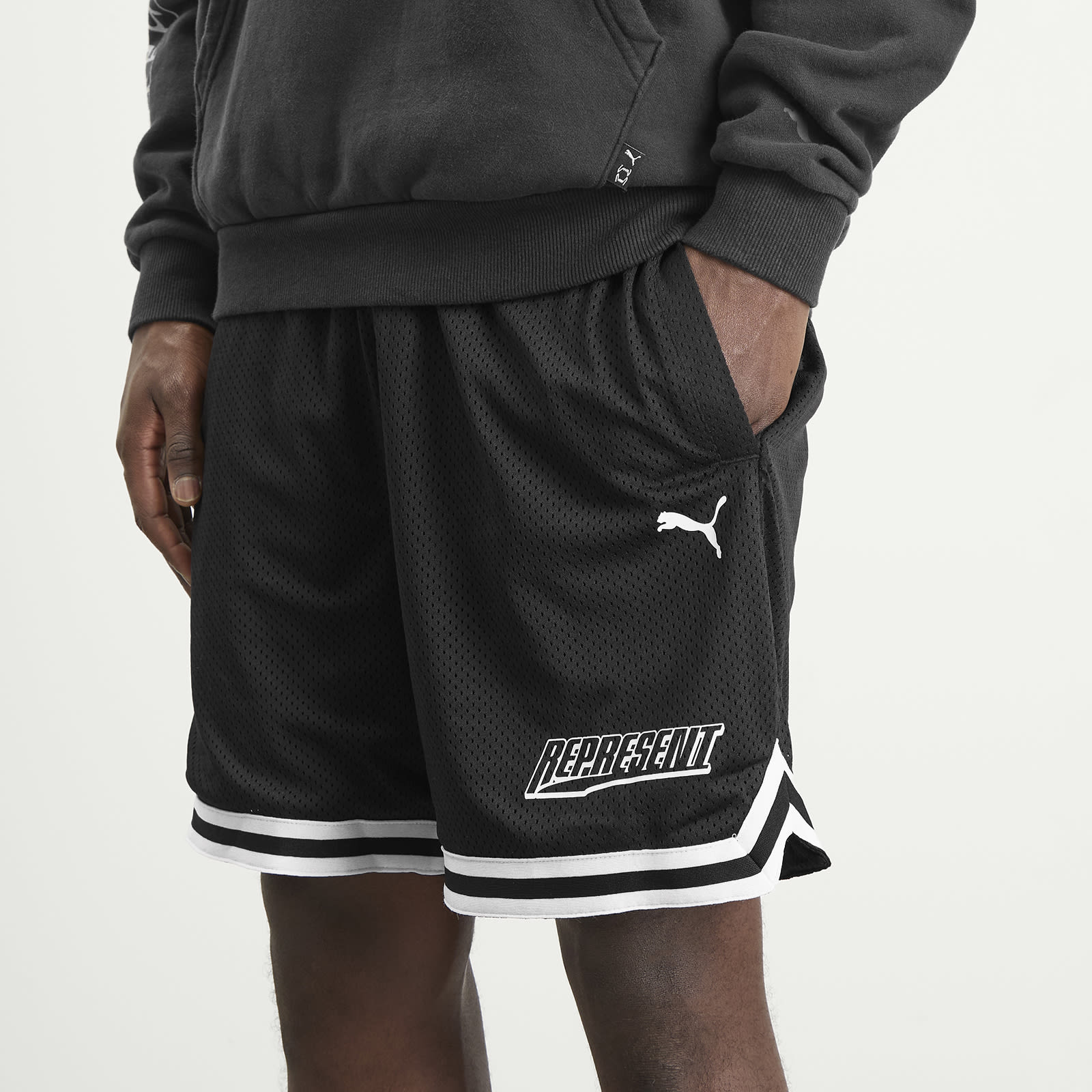 Men's x Represent Graphic Shorts in Men's Black