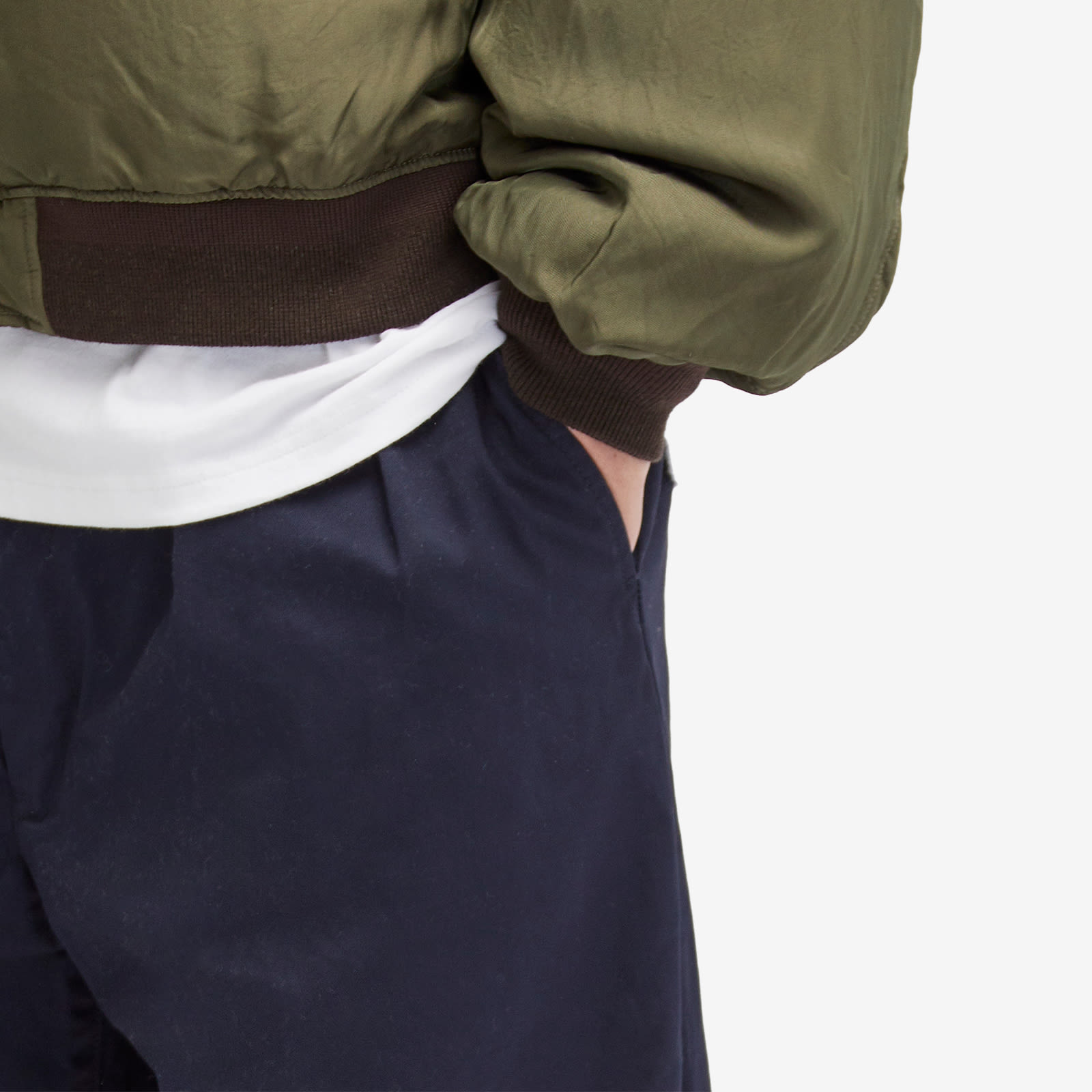 Men's 2 Pleat Chino in Navy