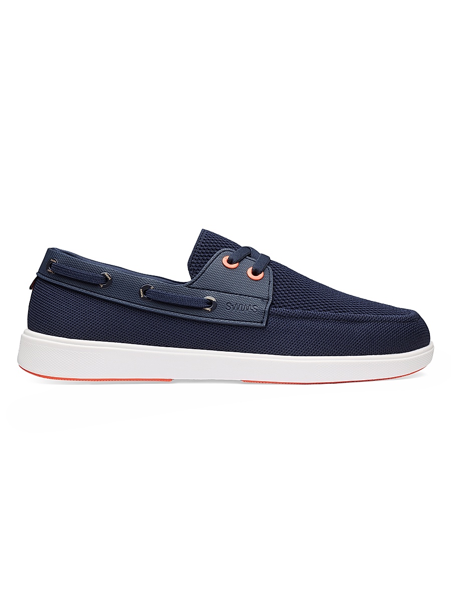 Men's Breeze Boat Shoes - Navy White Orange