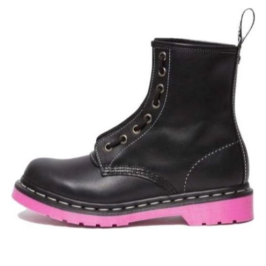 (WMNS) 1460 Wanama Leather Jungle Zip Boots 'Black Pink