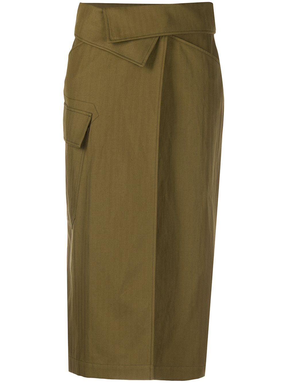 Wrap waist skirt - Green