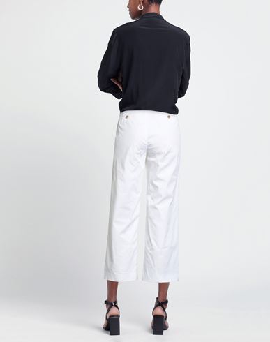 Kiltie Woman Pants White Size 2 Cotton, Elastane