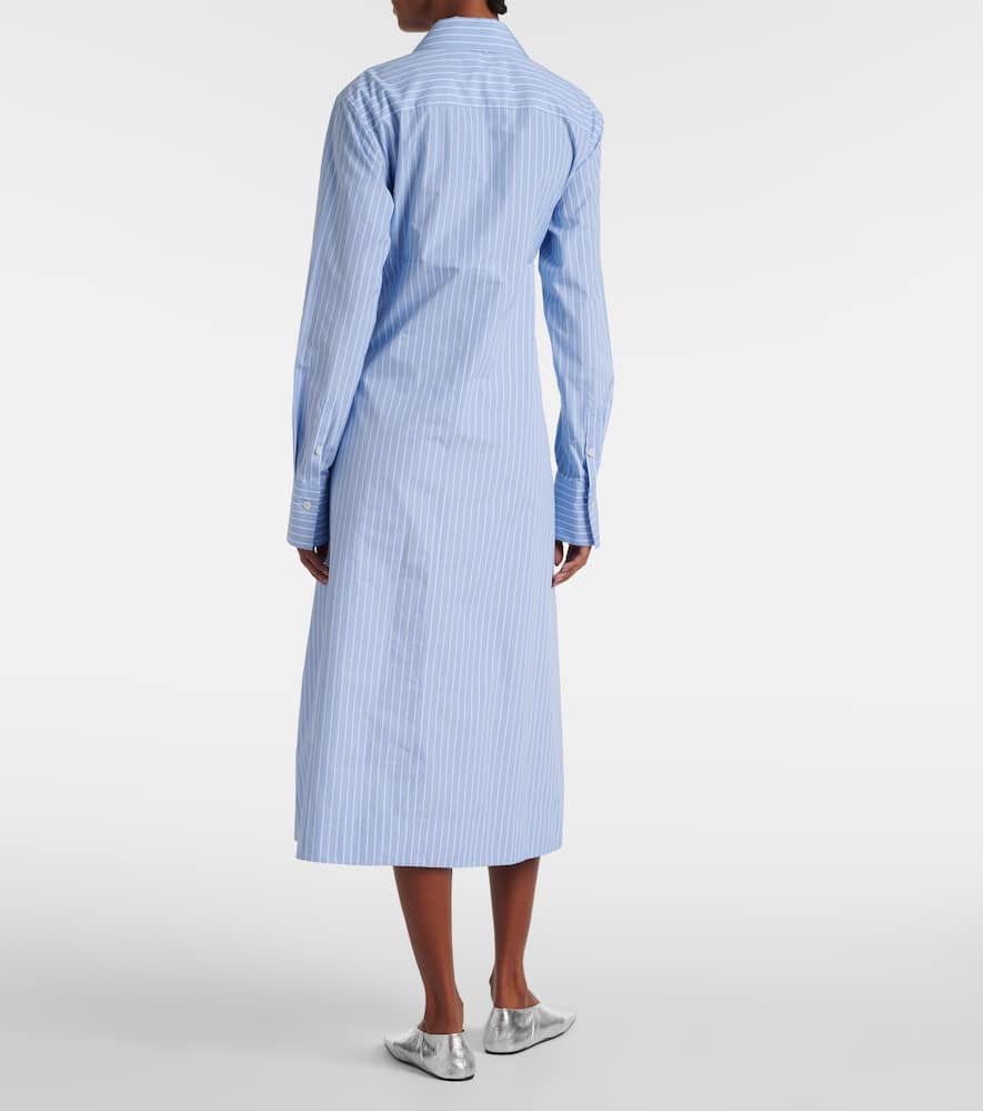 Layered cotton midi dress