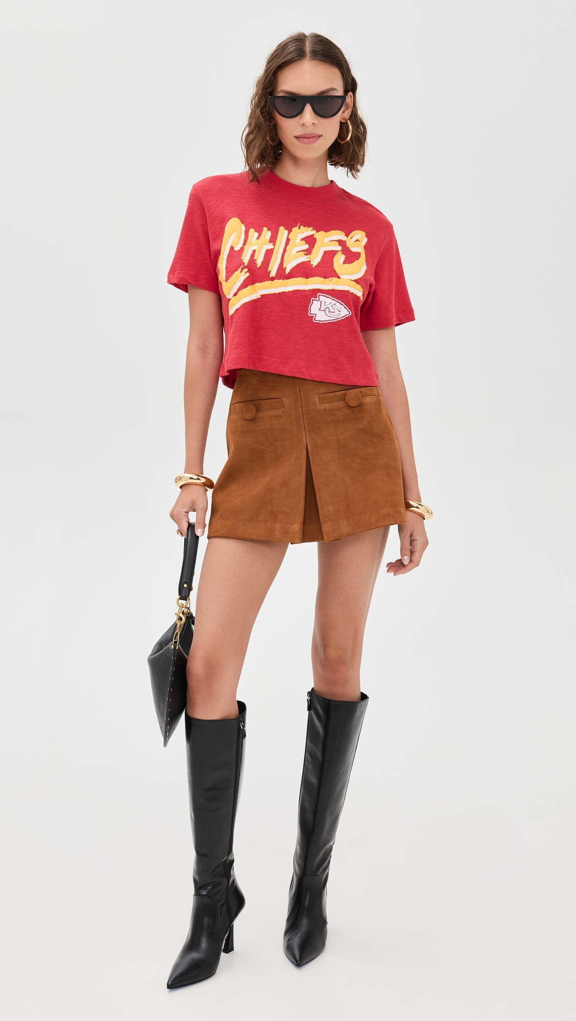 Chiefs Thrill MN Crop Tee Licorice